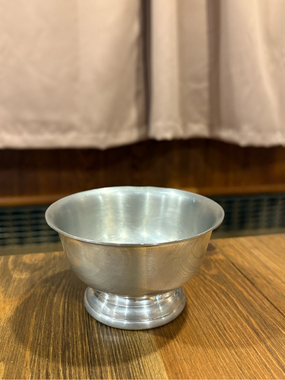 vintage 1104 Pewter Paul Revere Reproduction 4 inch footed bowl by Web